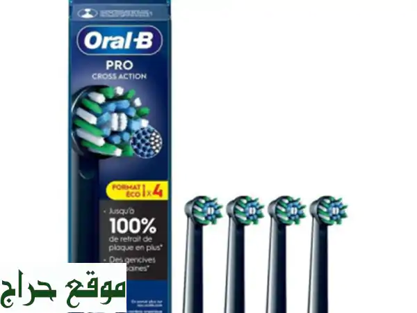 Oral B Pack de 04 Brossettes Tête de rechange 3 D White