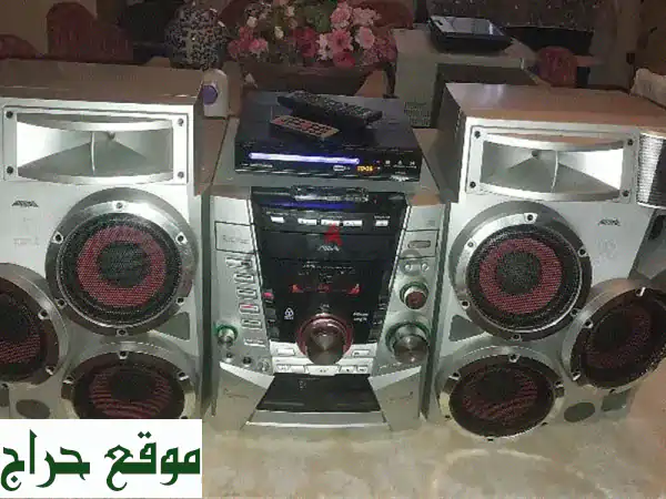 stereo Aiwa USB, CD, DVD, Bluetooth, Cassette, Aux, FM . ( 5000 W)