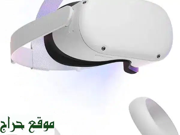 Meta Quest 2 VR + Kiwi Headrest & Headphones - نظيفة وبدون مشاكل!