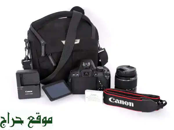 كاميرا كانون EOS 700D مع عدسة 18-55مم + جميع اكسسواراتها!...