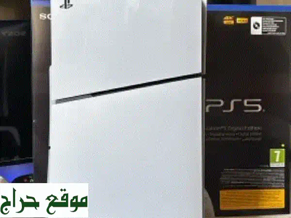 Playstation 5 Slim أزرق كوني - استخدام شهر واحد فقط! (سعر مميز)