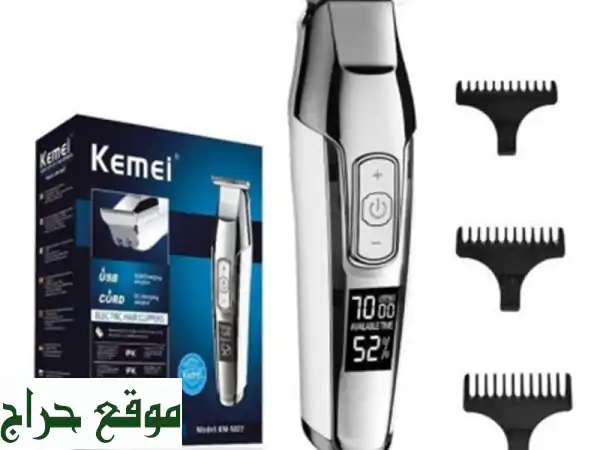 Kemei 5027 Kit Tondeuses À Cheveux Rechargeable Pour Hommes  Noir طقم أدوات قص الشعر