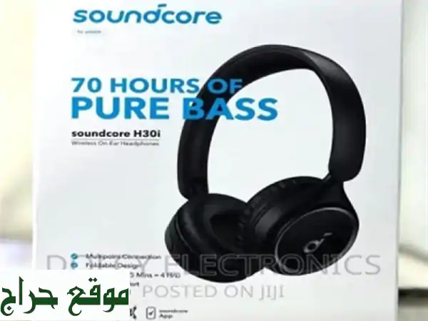 Anker Soundcore H30 i Casque supraauriculaire sans fil, pliable, 70 heures, Bluetooth 5.3