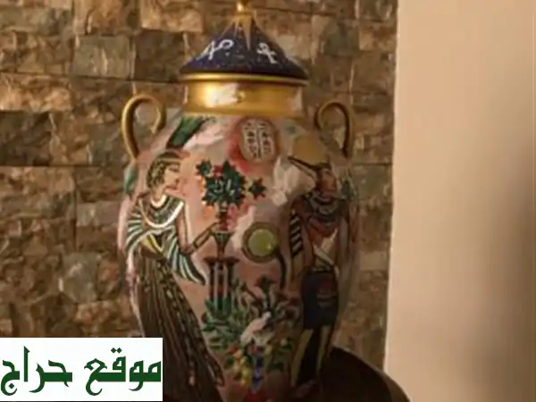 Vase céramique peint a la main