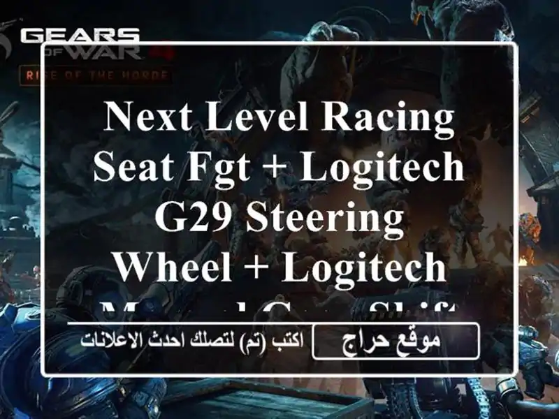 Next level racing seat FGT + Logitech G29 steering wheel + Logitech manual gear shifter.