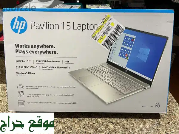 New HP Pavilion 1515.6” FHD IPS LED Touch 512 G i78 GB Ram Windows 10