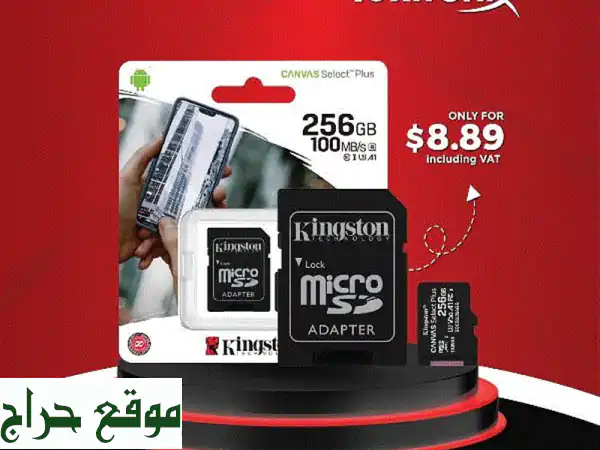 Kingston Micro SD Card 64 GB to 512 GB  100 MBu002 Fs Class 10