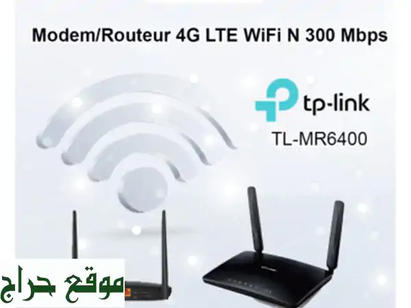 Modem/Routeur 4 G LTE WiFi N 300 Mbps Réf: TLMR6400 TPLINK