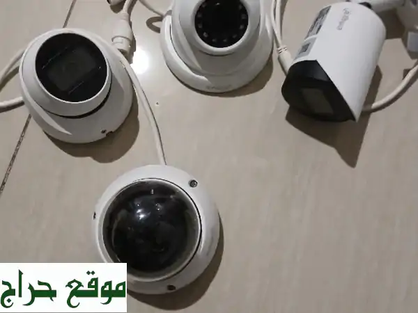 فرصة ذهبية! 4 كاميرات جديدة كلياً (تركيب وفك فقط) - للبيع لأعلى سوم