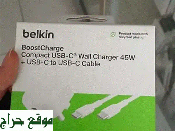 شاحن Belkin BoostCharge 45W USB-C المدمج | شحن فائق السرعة...