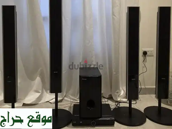 للبيع: مسرح منزلي قوي LG & Sony & Pioneer - صوت سينمائي،...