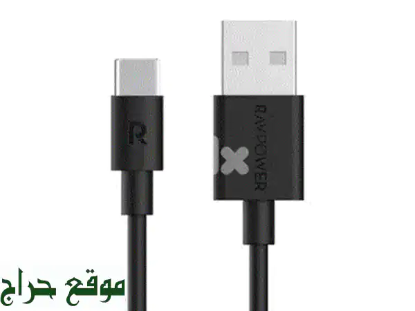 كيبل BAYKRON USB-C بقوة 240W: شحن فائق السرعة والأمان (1.2M) لموبايل ولابتوب | توصيل ⚡