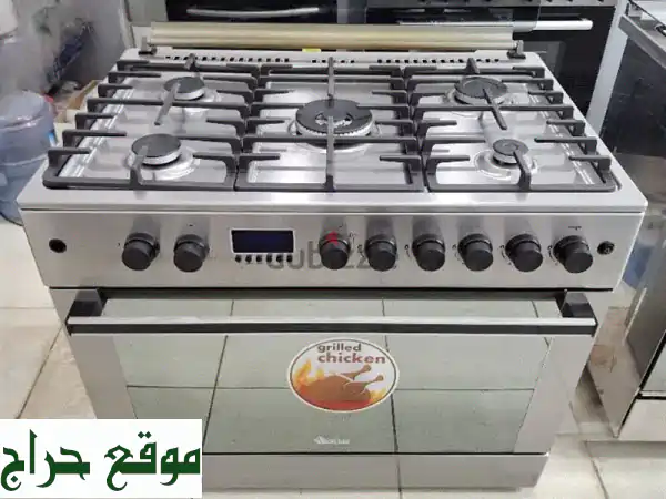 فرصة ذهبية: فرن غاز Berloni 5 شعلات ثقيل 60x90 | مستعمل...