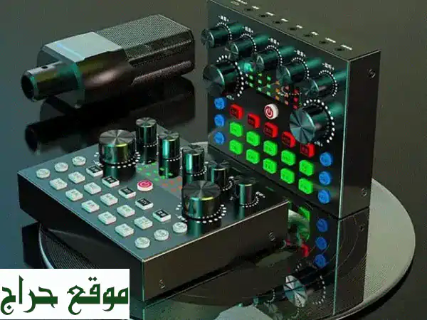 V8 S Plus: كارت الصوت والميكسر الاحترافي الأمثل للبث المباشر وتسجيلات الاستوديو | جودة صوت مذهلة وتأثيرات ضوئية!