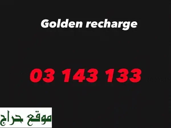 اقتنِ رقم ألفا الذهبي المميز 03143133 | بسعر 700$ نهائي!