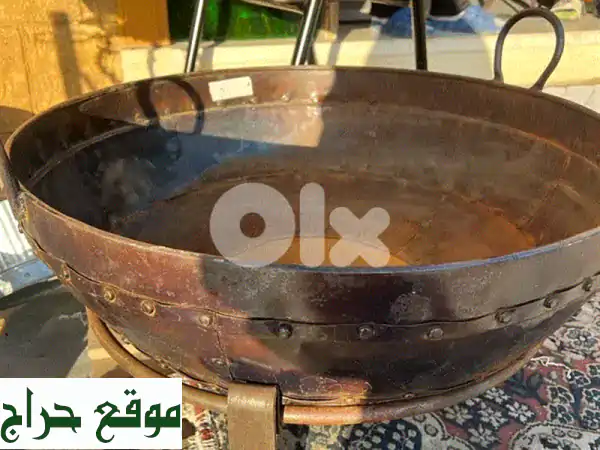 وعاء نار حديدي عتيق | مدفأة حديقة كلاسيكية فاخرة | أضف الدفء والأناقة لمساحتك الخارجية
