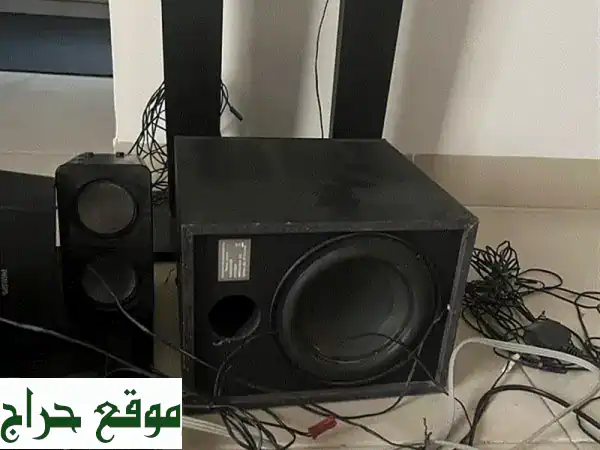 مسرح كمبيوتر متكامل | نظام صوتي محيطي 6 سماعات + صب...