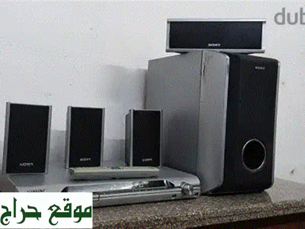 مسرح كمبيوتر متكامل | نظام صوتي محيطي 6 سماعات + صب ووفر و DVD - بحالة ممتازة!