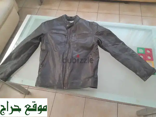 فرصة لا تعوض! جاكيت جلد طبيعي أصلي (Original Leather Jacket) مقاس...