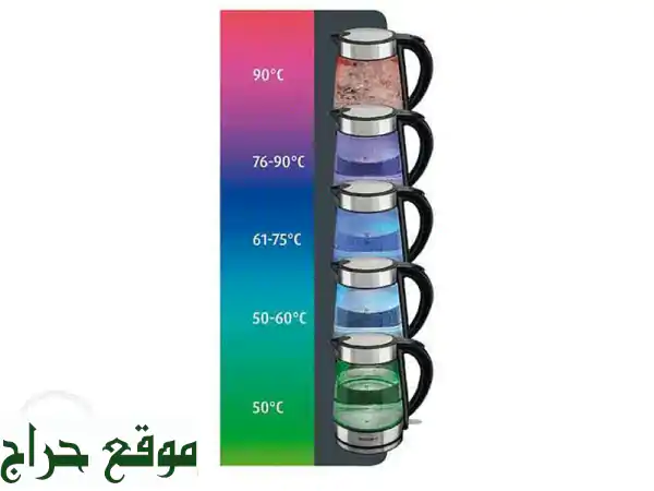 SILVERCREST SWGF 2400 B: غلاية الماء الذكية لتجربة شرب لا مثيل لها | تسخين سريع وأمان فائق