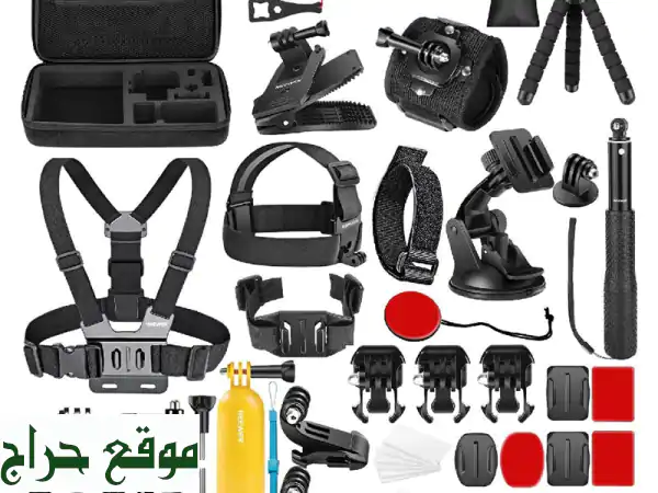 كاميرا GoPro Hero 9 Black احترافية للبيع | باقة الملحقات الكاملة (Media Mod, Boya, SanDisk) | سعر حصري 1300 ريال