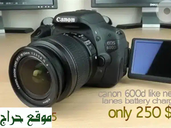 Canon 600D كالجديد | كاميرا احترافية كاملة...
