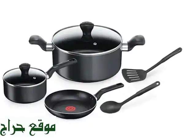 طقم تيفال سوبر كوك الأسود 7 قطع: متعة الطهي...