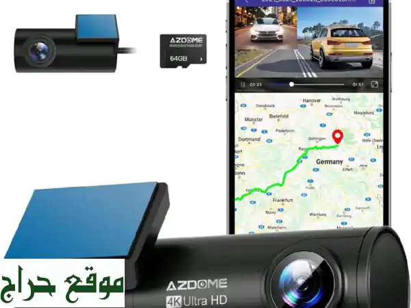 كاميرا داش AZDOME M300S: تسجيلات UHD 4K واضحة كاليوم!...