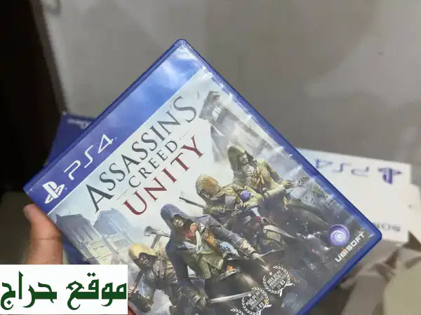 بلايستيشن 4 أصلي بحالة ممتازة + 4 ألعاب!  🎮