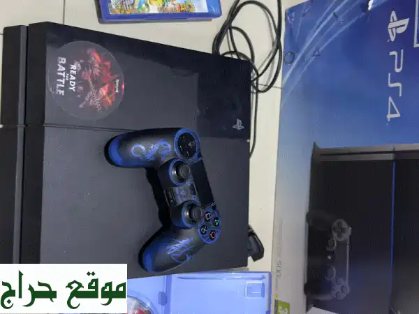 بلايستيشن 4 أصلي بحالة ممتازة + 4 ألعاب!  🎮