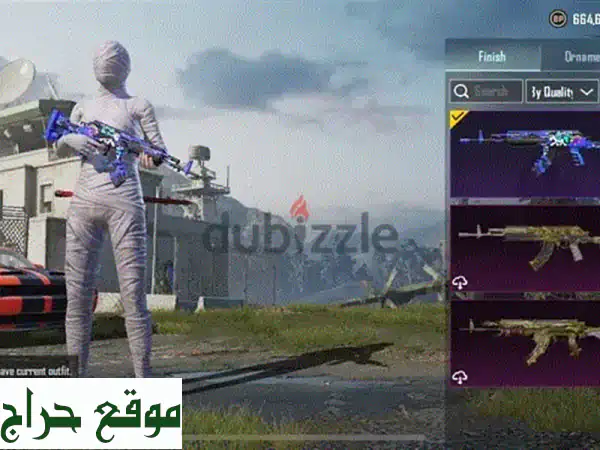 حساب ببجي موبايل خرافي للبيع!  (م4 جليسر، أسطوري، واكثر!) - دفع عند الاستلام