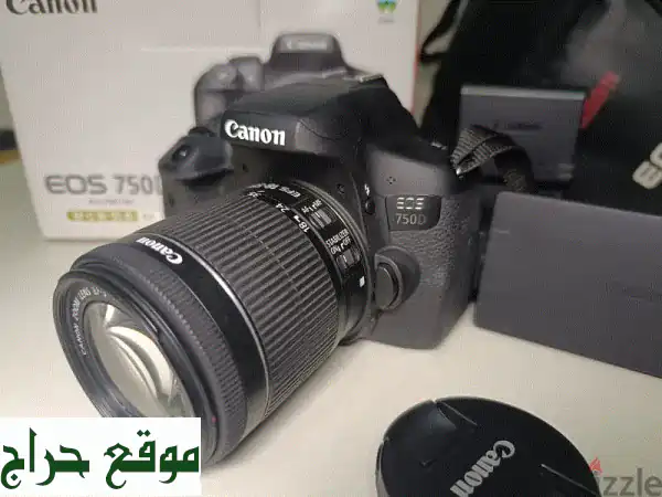 كانون EOS 750D: التقط لحظاتك ببراعة! (كاميرا + شاحن +...