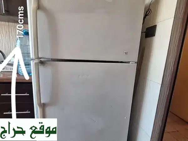 ثلاجة General Electric بابين فريزر | 170x83x63 سم | بيضاء،...