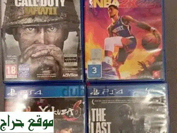 بلايستيشن 4 (PS4) بحالة ممتازة + 9 ألعاب + 3 يد تحكم!