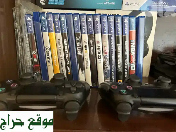 PS4 500GB (مازالت جديدة!) + 7 ألعاب + 3 سماعات - فرصة لا تُفوّت!