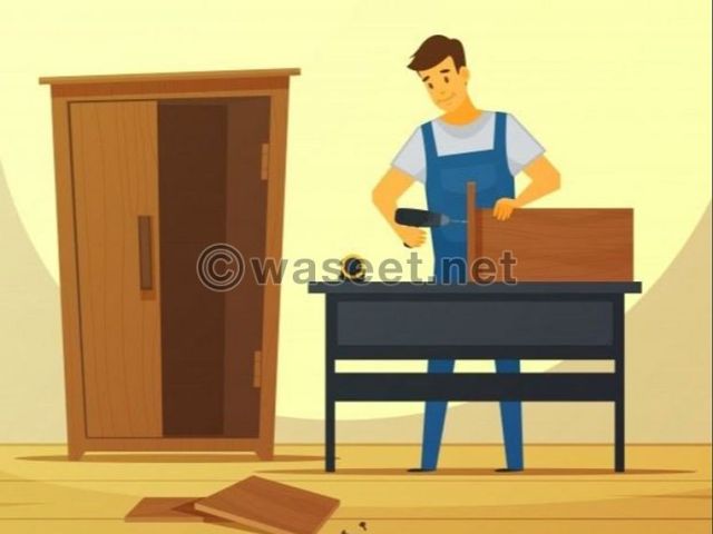 نجار تصليح غرف النوم والبيبان وتركيب كوالين موبليات وانتيكات - ال - زهراء المعادى