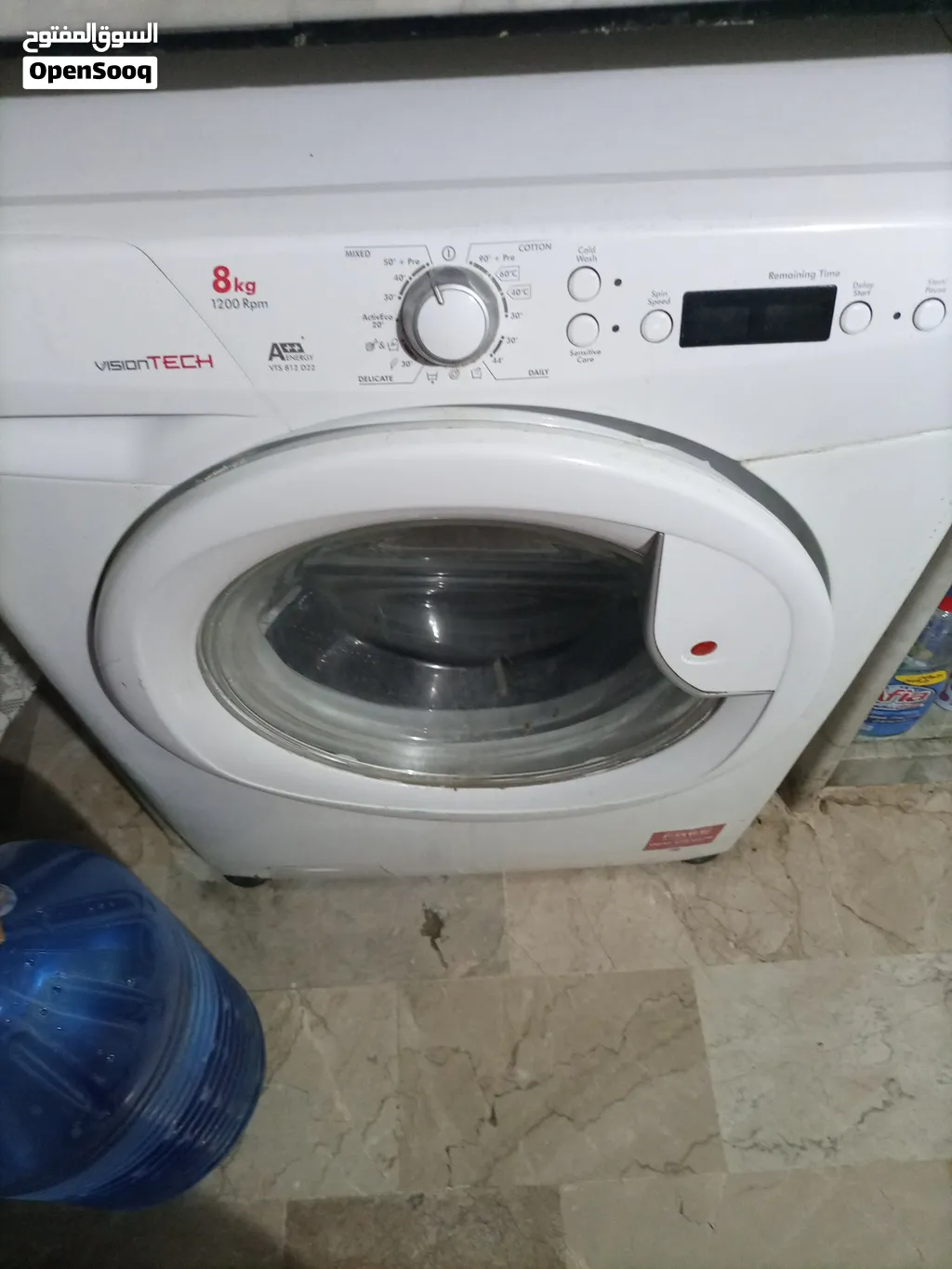 غساله هوفر مستعمل  سعه 8 كيلو قلبها نظيف و القشر جديد أيضا   سعر 100$توجد عند دوار كفر سوسه بختيار