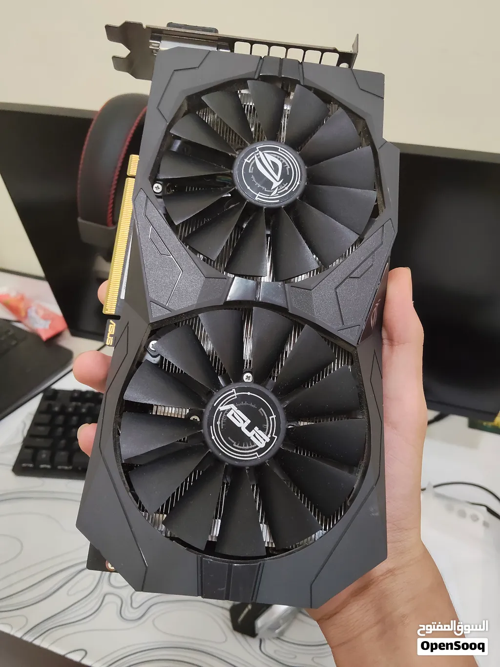 كرت شاشة  GTX 1050 Ti / الشركه المصنعه ASUS / 4GB RAM / 2