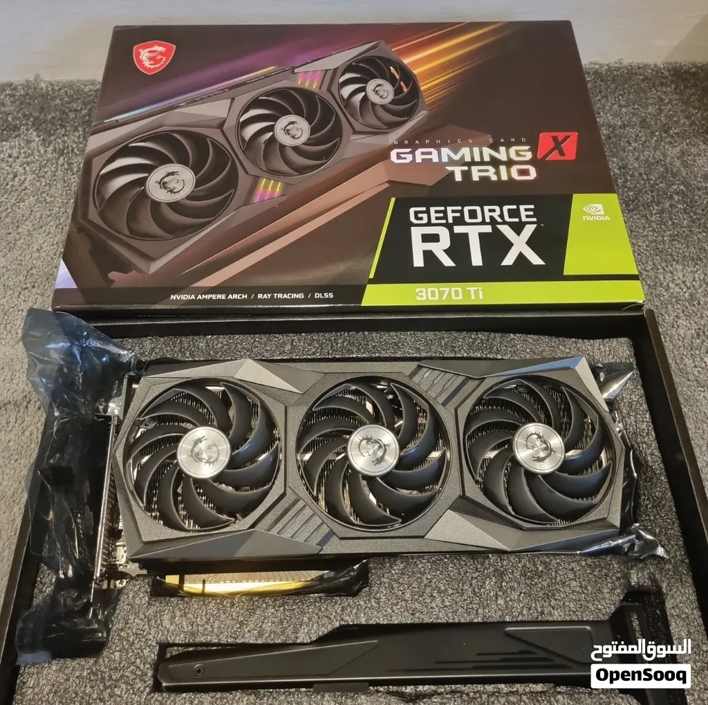 للبيع: كرت شاشة MSI GeForce RTX 3070 Ti GAMING X TRIO 8GB