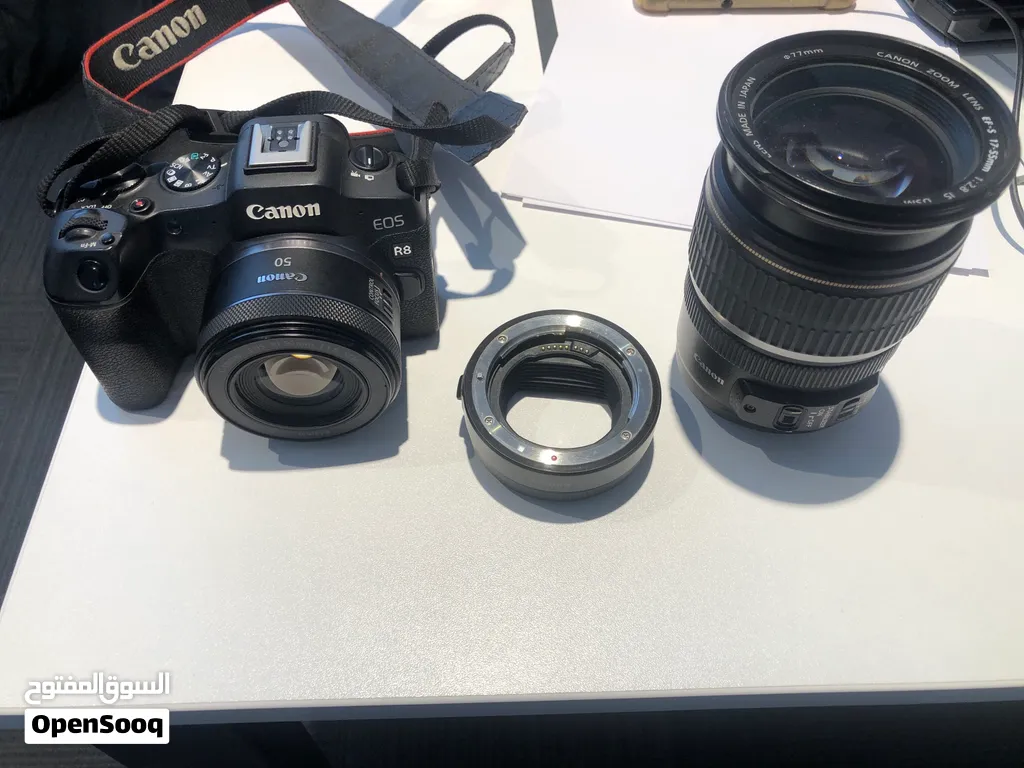 Canon R8 + عدسات