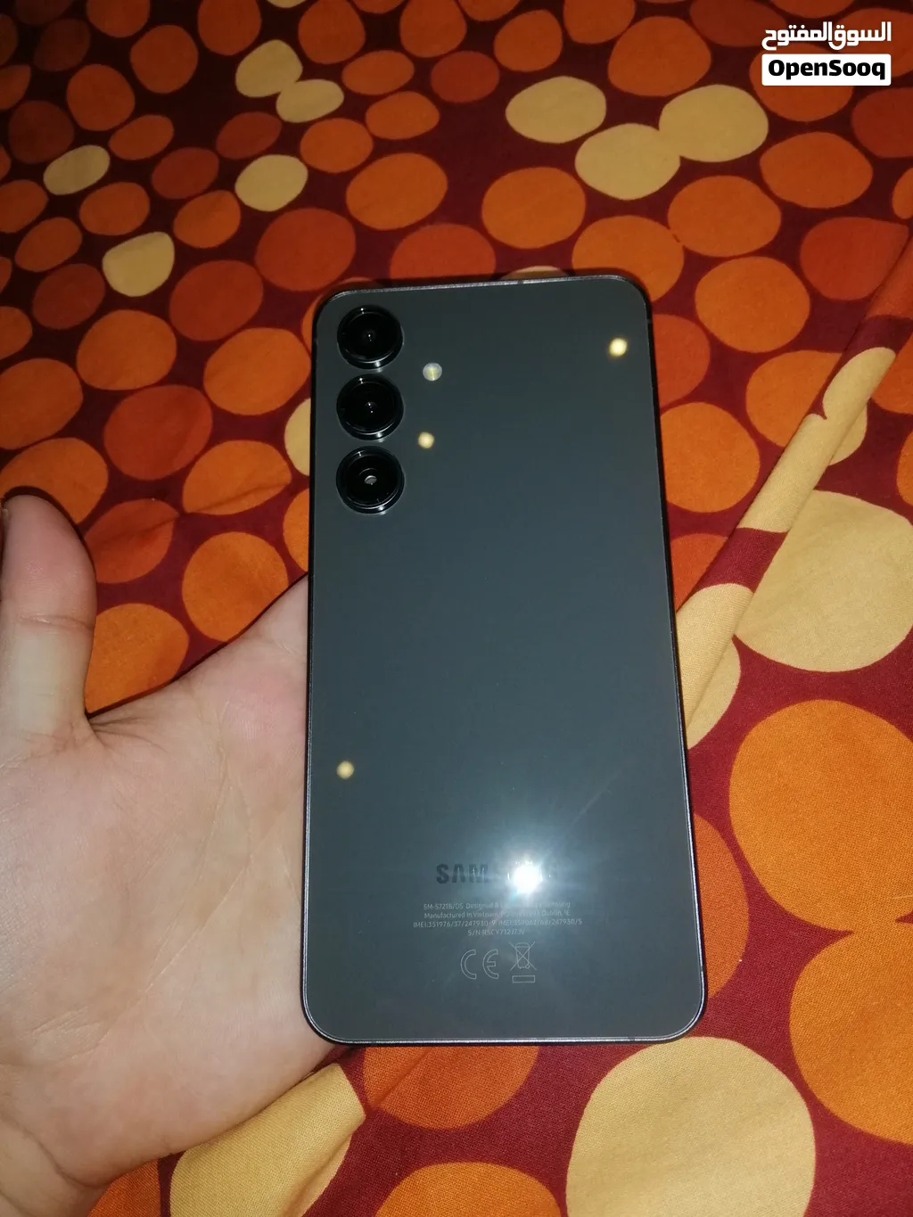 سامسونج S24 FE حجم 256GB أسود أخو الجديد مع شاحن وفاتورة إكسترا