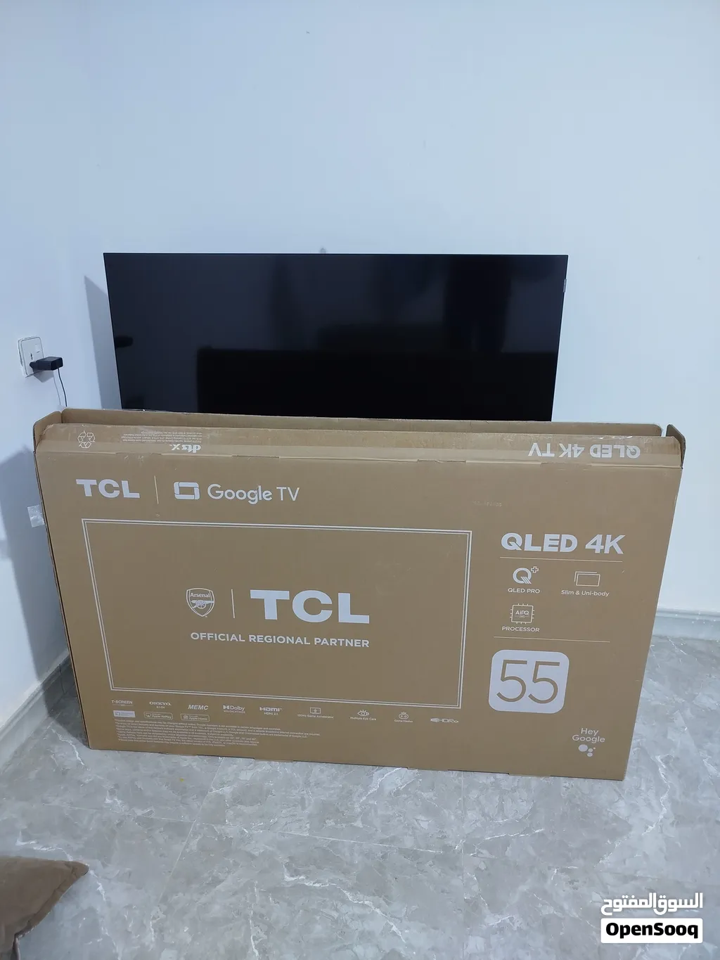 شاشة TCL C655 QLED 55 بوصة - الوحش للأفلام والألعاب (144Hz & Onkyo Soun