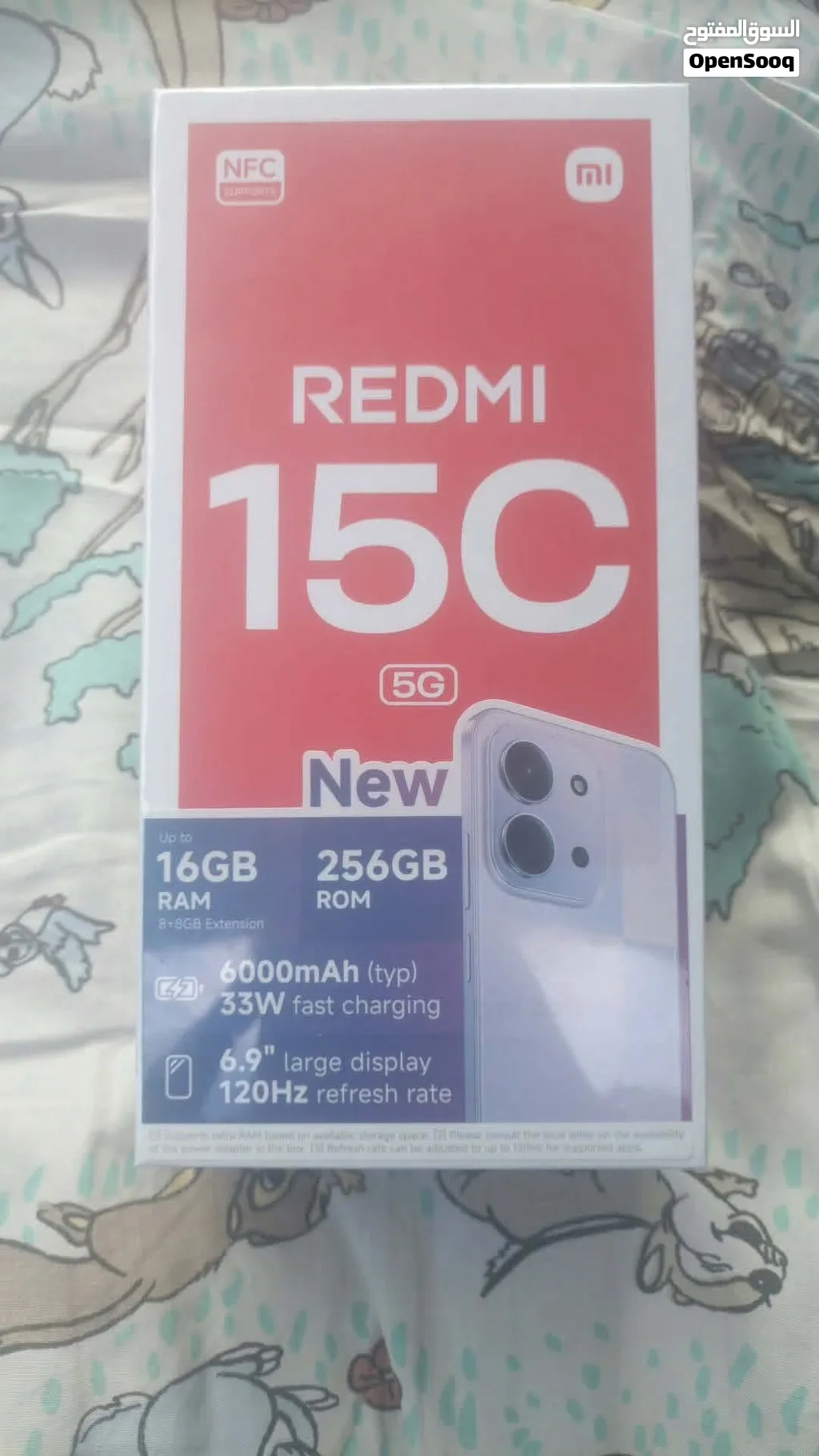 redmi 15 c 5G cacheté paquet fermé 256/16 8+8
