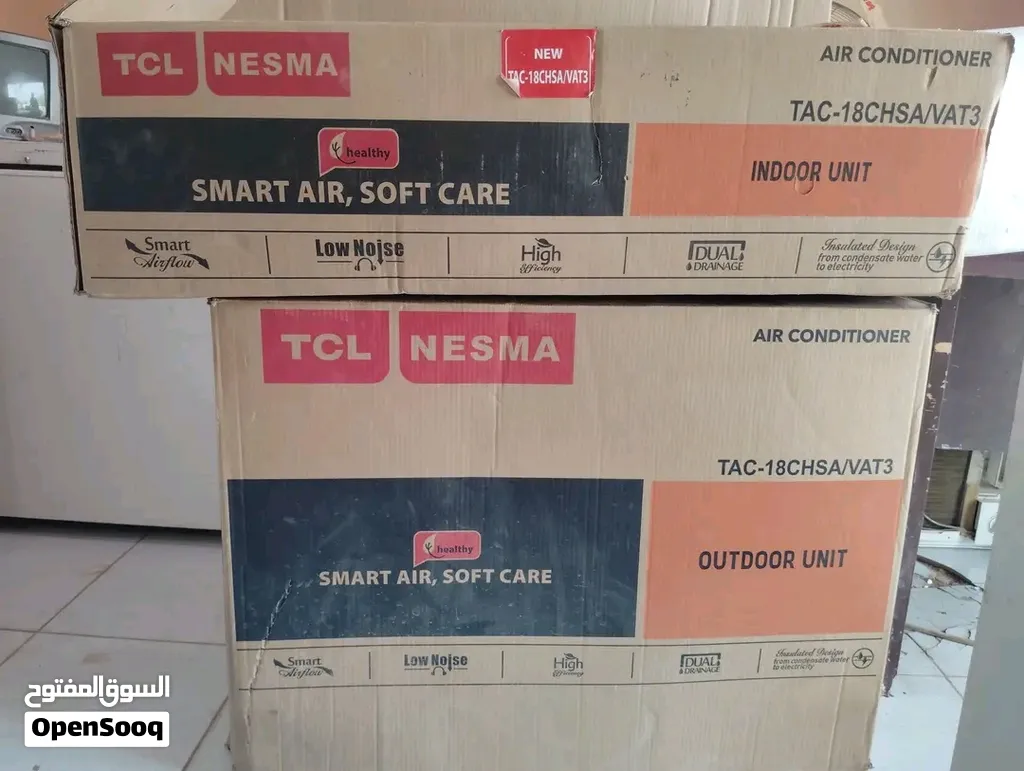 مكيف TCL NEAMALجديد كرتونة 18وحدة T3