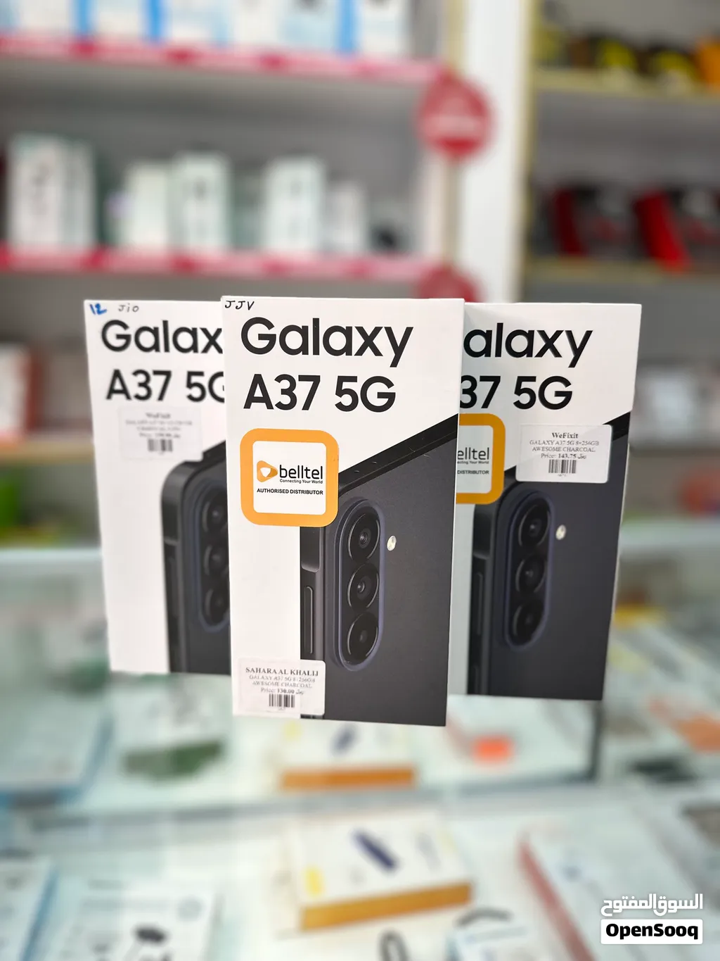 Samsung Galaxy A37 Smartphone with 8+256GB Storage in Black