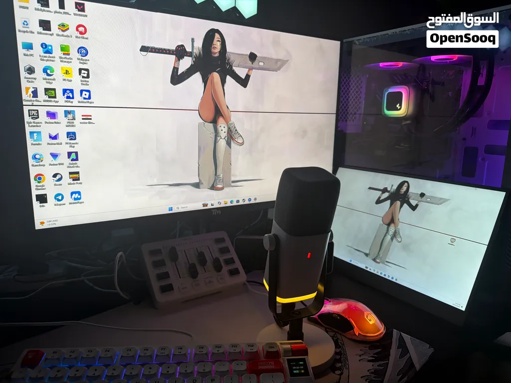 بي سي للبيع مع الست اب كامل Pc Gaming