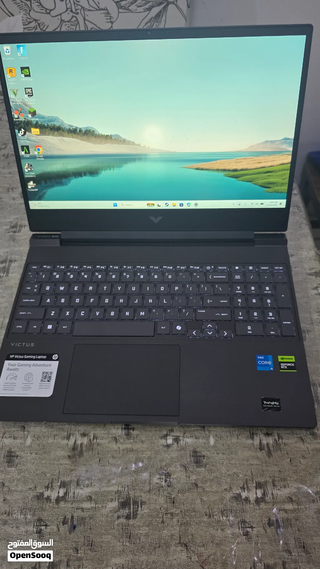 لابتوب جديد LAPTOP VICTUS مع الكرتونة و الشاحن With box and charger NEW