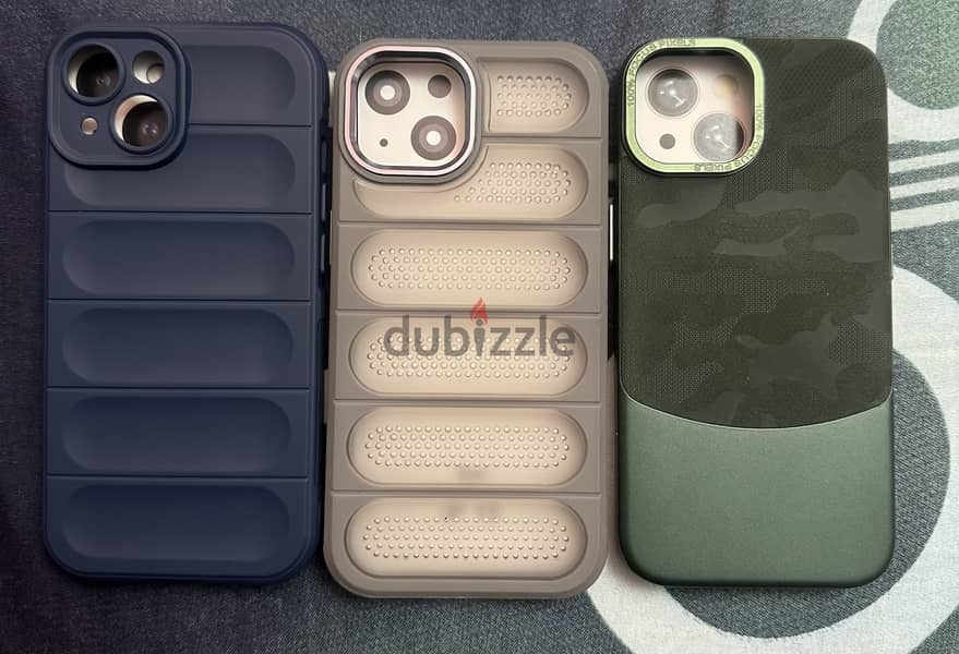 three new iphone- جداد بالعلبة ١٥ جراب ايفون . ٠ كوفر 15 cases 2