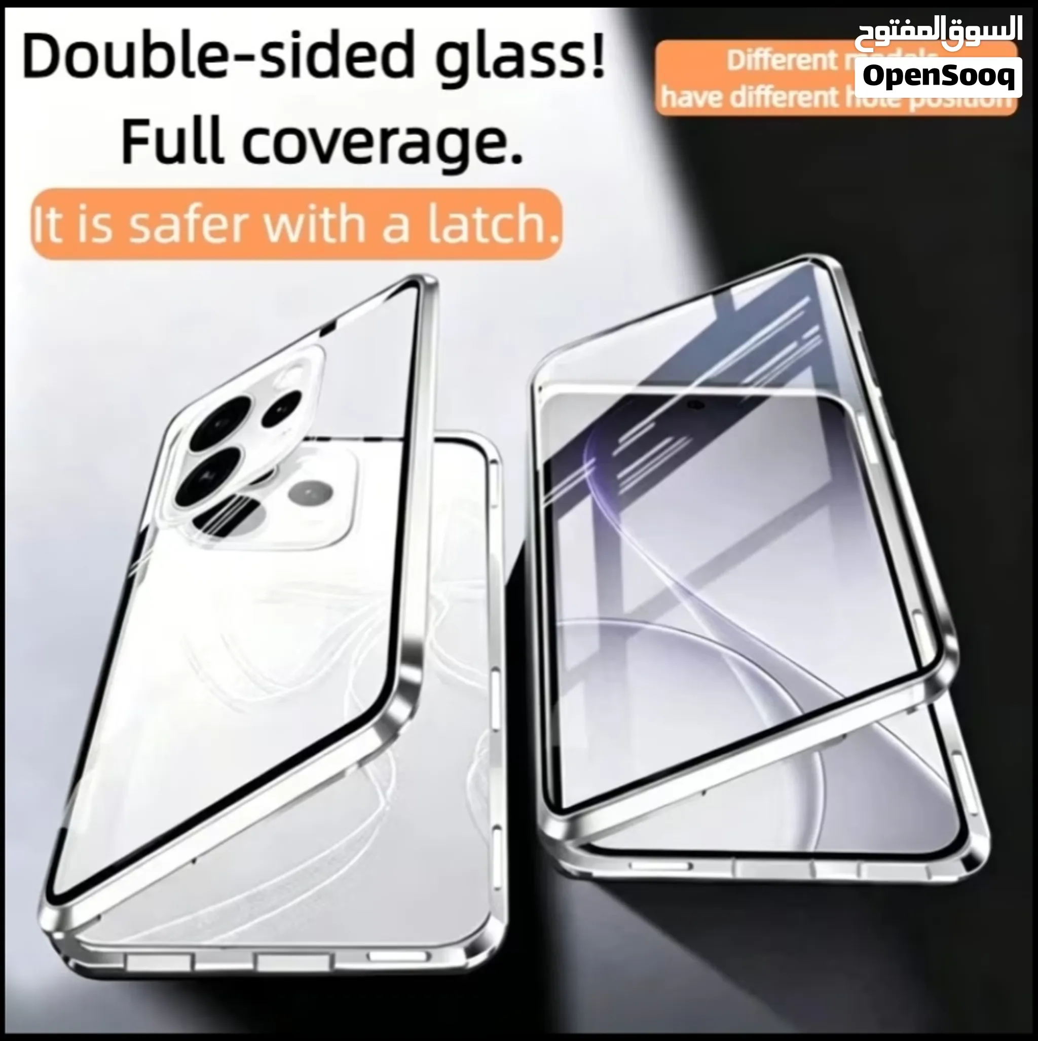 Oppo Reno 14 Pro 360° full cover, Double sided glass full coverage.