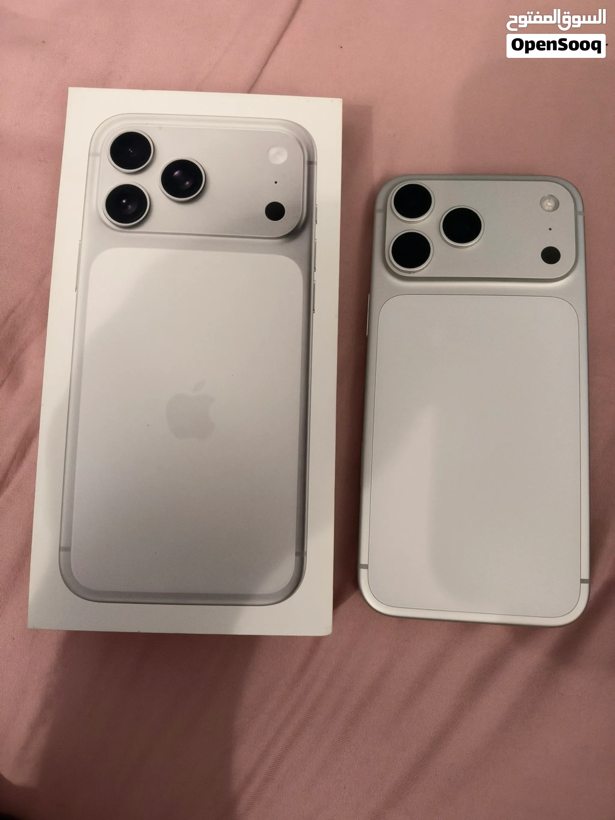 Iphone 17 Pro Max 1 TB Silver 96% Battery ايفون 17 بروماكس فضي مساحة 1 تيرا بايت بطارية 96 %